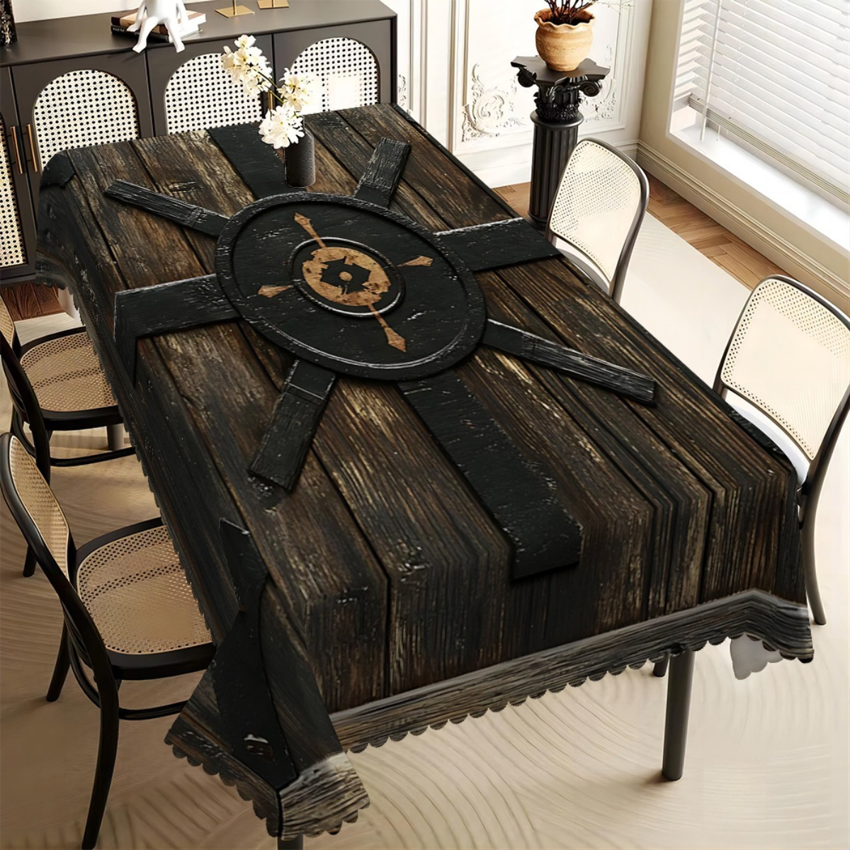 Board Game Vikings - Nappe Viking Shield & Wood Grain,