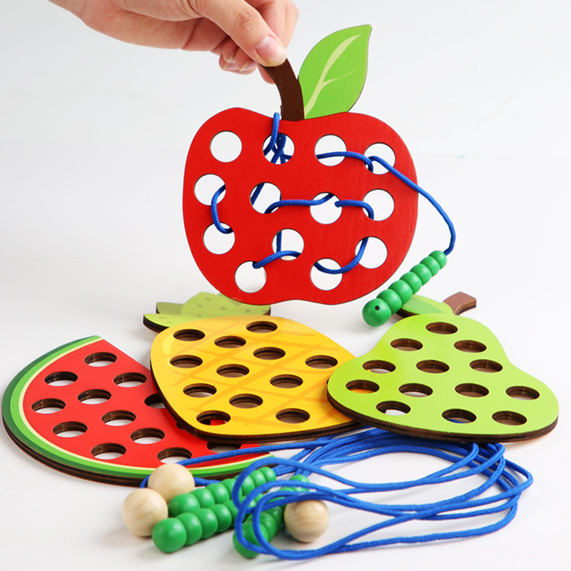 Board Game Nature - 1 ensemble de jouets d'enfilage de