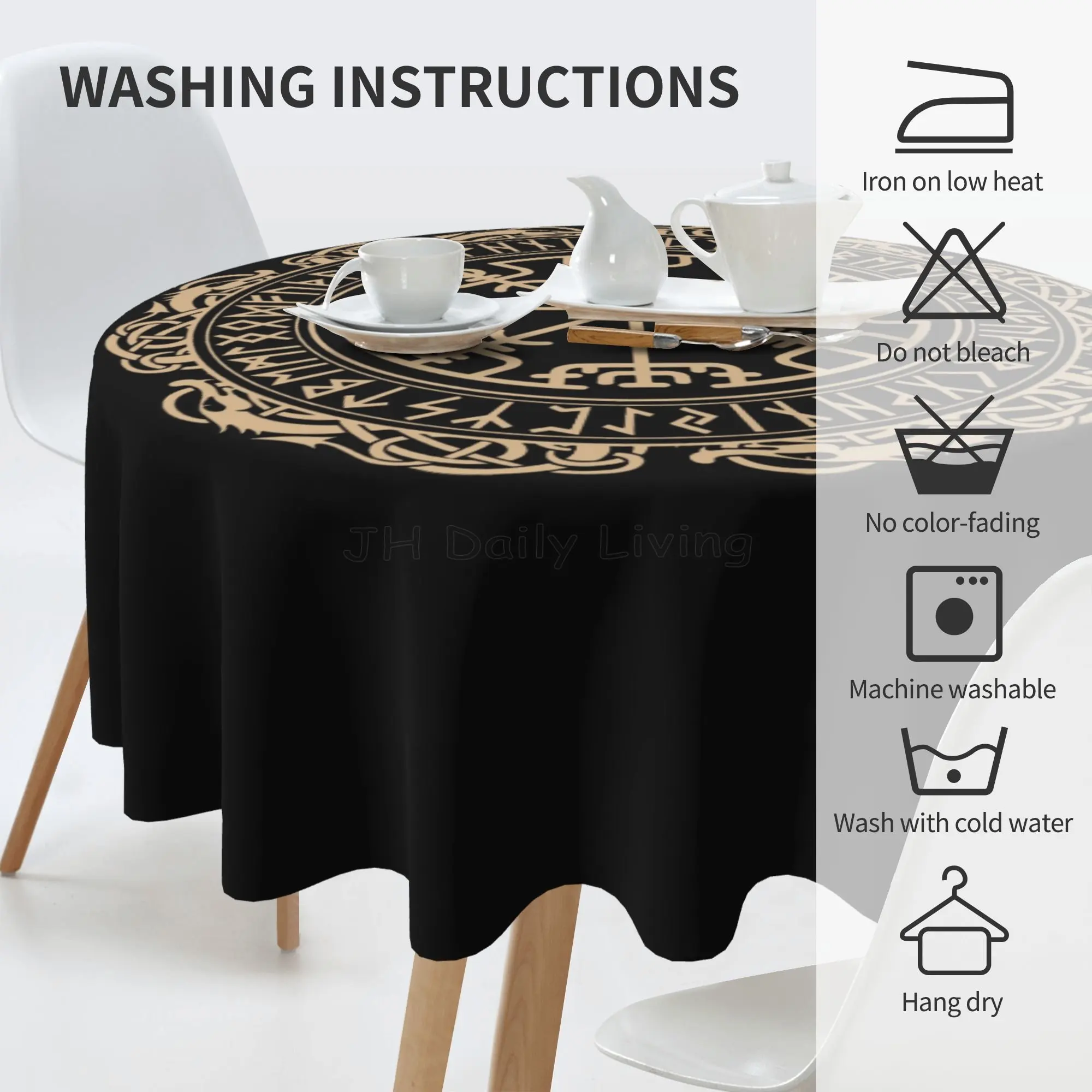 Nappe ronde avec symbole celti - Board Game Vikings avis et prix