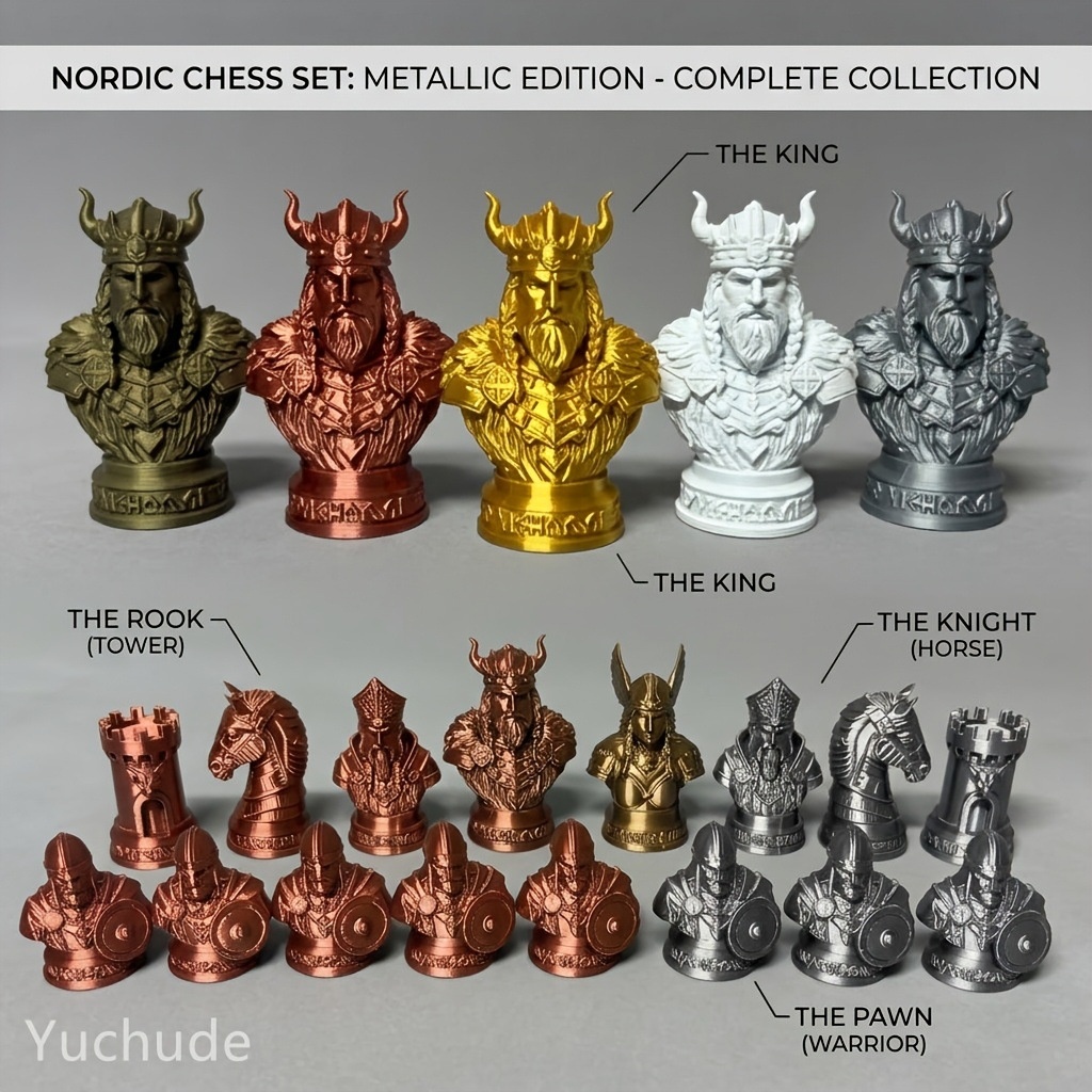 Pièces d'échecs Viking imprimé - Board Game Vikings avis et prix