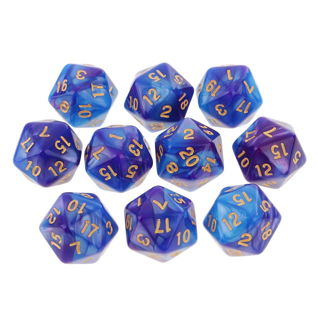 10 pièces dés polyédriques 20  - Board Game Viral avis et prix