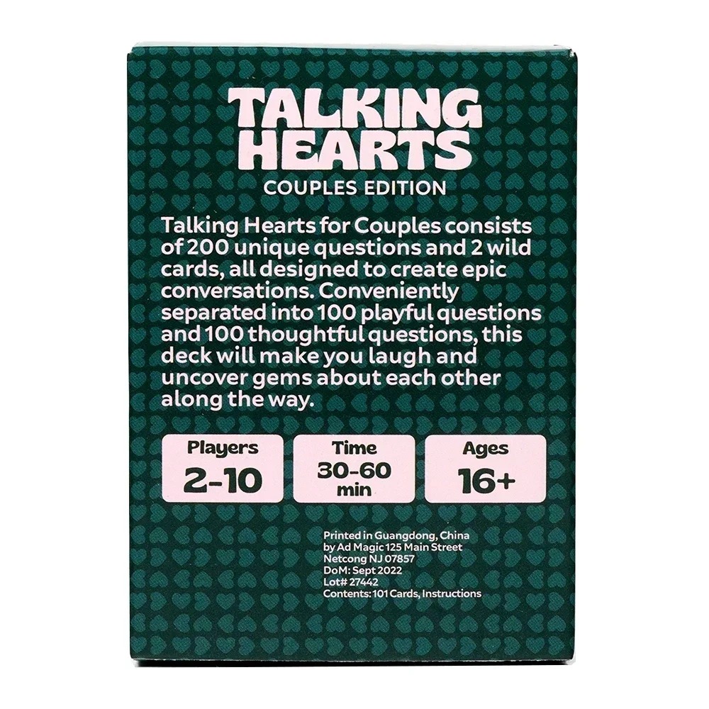 **Jeu de cartes Taklig Hearts, - Board Game Unmatched avis et prix